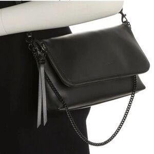 Rebecca Minkoff Black Leather Chain Shoulder Bag